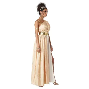 Elegant Greek goddess costume for women, perfect for Halloween, cosplay, and theatrical performances.