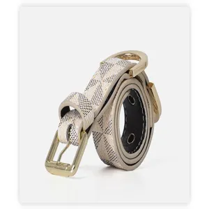 Gros plan détaillé du collier pour animal de compagnie élégant avec motif géométrique et métal.