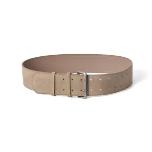 Women's wide suede leather belt fashion casual jeans decorative belt retro design waist accessory