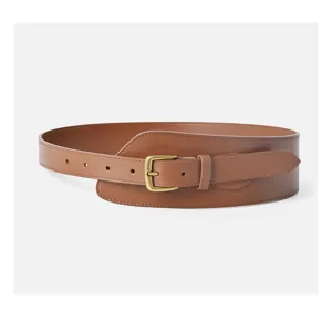 Ceinture large en cuir pour femme boucle ardillon élégante corset de manteau