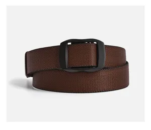Tactical nylon belt for men, casual business training belt with smooth buckle, durable design.