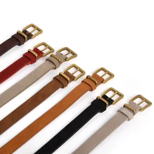 Women suede leather belt elegant casual dress jeans waist belt versatile stylish accessory