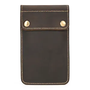Vintage crazy horse leather watch storage pouch portable genuine leather case holder