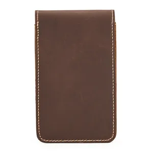 Vintage Crazy Horse Leather Watch Pouch Portable Travel Watch Storage Box Case for Men