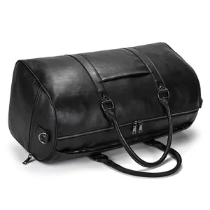 Sac de voyage en cuir pour homme imperméable sac de sport bagage fitness voyages d'affaires.