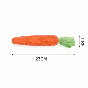 Juguete gato zanahoria sisal grande 23cm mascota dientes moliendo arañazos interactivo