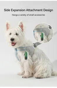 Dog harness vest style breathable reflective pet walking chest strap for small medium dogs