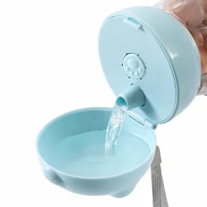 Draagbare honden waterfles voor onderweg, reizen huisdier drinkfles water dispenser