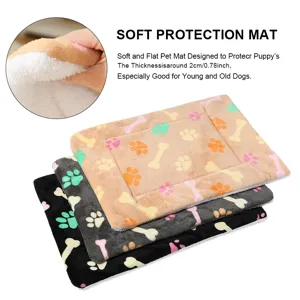Soft pet mat detail showing plush texture and thickness, perfect for puppies and cats resting.