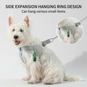 Dog Harness Leash Set Y-Type Vest Style Reflective Pet Walking Strap for Small Medium Dogs