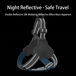 Reflective Y-shaped dog harness breathable pet vest leash for small medium dogs walking
