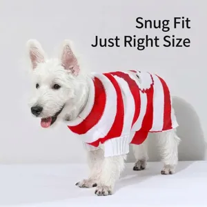 Cute Christmas Dog Sweater Puppy Winter Warm Knitted Clothes Santa Reindeer Snowman Pullover Pet Apparel