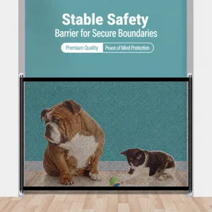 Tragbare Haustier-Sicherheitsgitter Hund Isolation Netz Zaun lochfreie Schutz Barriere für Haustiere.