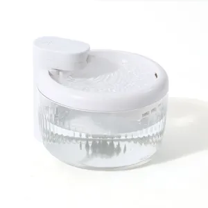 Wireless Pet Water Dispenser Automatic Smart Sensor Pet Water Fountain Transparent Water Tank Silent Flowing Cat Dog Water Bowl