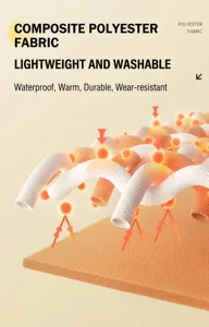Vue détaillée du tissu en polyester composite imperméable et résistant pour les vêtements.