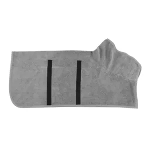 Mikrofaser Haustier Bademantel Schnelltrocknend Hunde Handtuch Weich Absorbierend Bademantel Mit Kapuze Verstellbar Haustierbedarf Für Katzen Hunde
