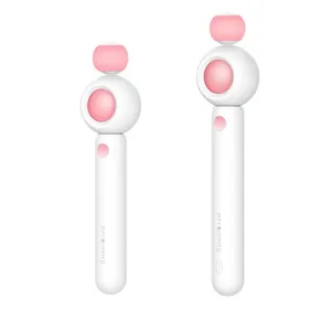 Electronic cat teaser toy interactive laser pet toy funny pink white handheld automatic device