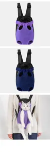 Atmungsaktiver Haustierrucksack für Katzen und Hunde, bequemer Mesh-Rucksack für Reisen.