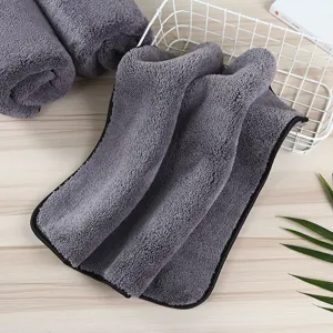 Thickened Coral Fleece Car Wash Towel High Absorbent Microfiber Cleaning Cloth For Automotive And Household Daily Cleaning