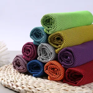 Outdoor Sports Cooling Towel Breathable Mesh Ice Cold Towel Fast Drying Sweat Absorbing Fitness Workout Gym Towel