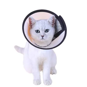 Katzen Halsband elisabethanisch Haustier Erholung Kegel atmungsaktiv anti-lecken Schutzring