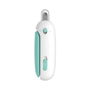 Electric pet nail clipper cat dog grooming tool multi-functional nail trimmer with adjustable guard.