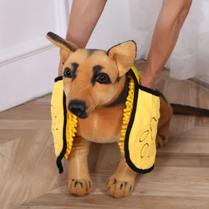 Toalla de chenille para mascotas perros gatos super absorbente secado rápido accesorios