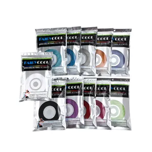 Serviette de sport rafraîchissante séchage rapide effet glacé fitness course voyage lot multicolore