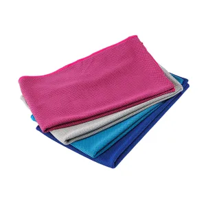 Set de serviette de sport rafraichissante sechage rapide maille respirante fitness