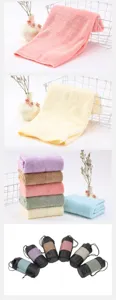 Microfiber sports towel quick dry sweat absorbent travel fitness towel with portable pouch