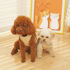 Pettorina per cani in rete traspirante con guinzaglio, comodo gilet riflettente per cani piccoli.