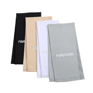 Adult ice silk sun protection sleeves summer solid color breathable cool arm sleeves outdoor