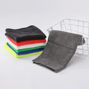 Paño de limpieza de microfibra gruesa, juego de toallas absorbentes para auto y hogar.