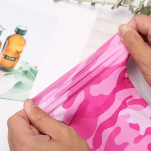 Women pink camouflage ice silk sun protection sleeves, outdoor UV guard long arm sleeves.