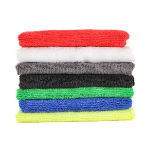 Toalla de limpieza de microfibra gruesa 40x40cm pila multicolor para lavado de autos y hogar