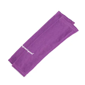 Summer outdoor UV protection ice silk cooling arm sleeves, breathable mesh fishing covers.