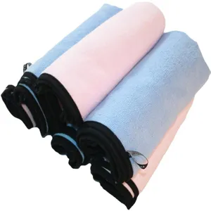 Mikrofaser Haustier Handtuch schnelltrocknend saugfähig Hunde Bad Reinigungsrolle rosa blau