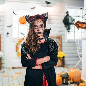 Halloween diadema orejas de lobo bonito peluche animal disfraz fiesta accesorio cabello
