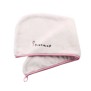 Serviette séchoir cheveux en microfibre, turban douche super absorbant pour femme idéal.
