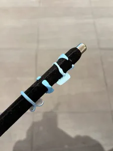 Sweet cute blue drip oil rings for women, trendy 2026 spring fashion fashion jewelry detail.
