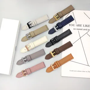 Ersatz Lederarmbänder in vielen Farben mit klassischen Metallschnallen für den Alltag.