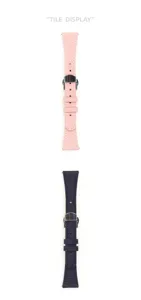 Cinturino per orologio in vera pelle sottile con fibbia deployante da donna 18mm elegante