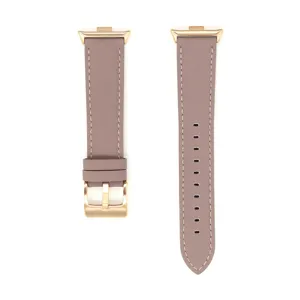 Cinturino per Orologio in Vera Pelle Cinturino di Ricambio per Smartwatch Fibbia ad Ardiglione Stile Minimalista