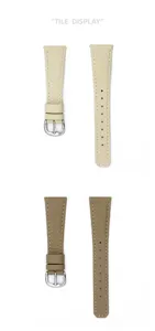 Leather watch strap replacement for women, compatible with smartwatches, stylish daily wear accessories.