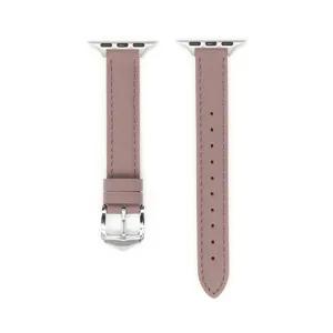 Cinturino per Orologio Sottile in Vera Pelle per Apple Watch Serie Cinturino di Ricambio con Fibbia in Metallo Accessori Moda