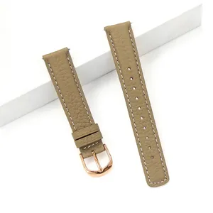 Damen Echtes Leder Uhrenarmband Litschi Maserung Ersatzarmband Smartwatch Armband Kompatibel Mit Huawei