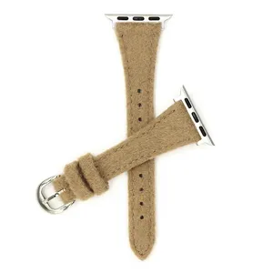 Cinturino per orologio in peluche di ricambio compatibile Apple Watch SE 10 9 kaki