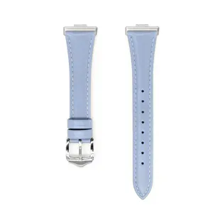 Genuine Leather Watch Strap Compatible With Huawei Fit Series Smart Watch Band Metal Pin Buckle Replacement Wristband