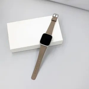 Cinturino per Orologio in Vera Pelle Compatibile con Orologio Intelligente Cinturino Sottile di Ricambio Fibbia in Metallo per Donna