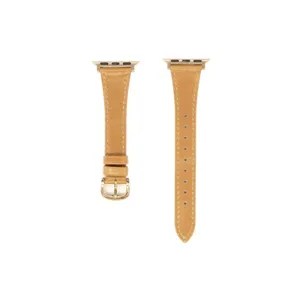 Cinturino in vera pelle compatibile con Apple Watch da donna elegante e casual liscio